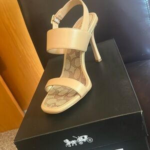 COACH RORI LEATHER SANDAL